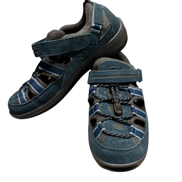 Blue Comfort Sandals with Arch Support and Non-Slip Sole - Picture 5 of 7